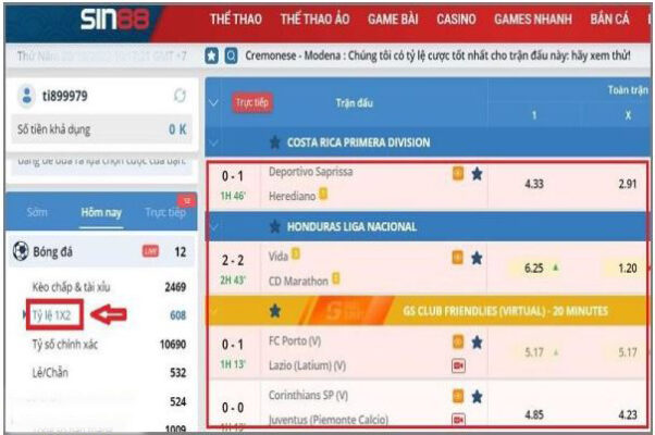 Kinh nghiệm chọn kèo bóng đá nhacai SIN88 chuẩn như chuyên gia 