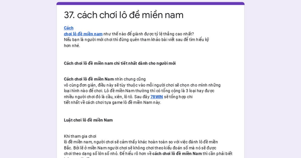 Cách chơi lô đề miền Trung – Nam chi tiết nhất
